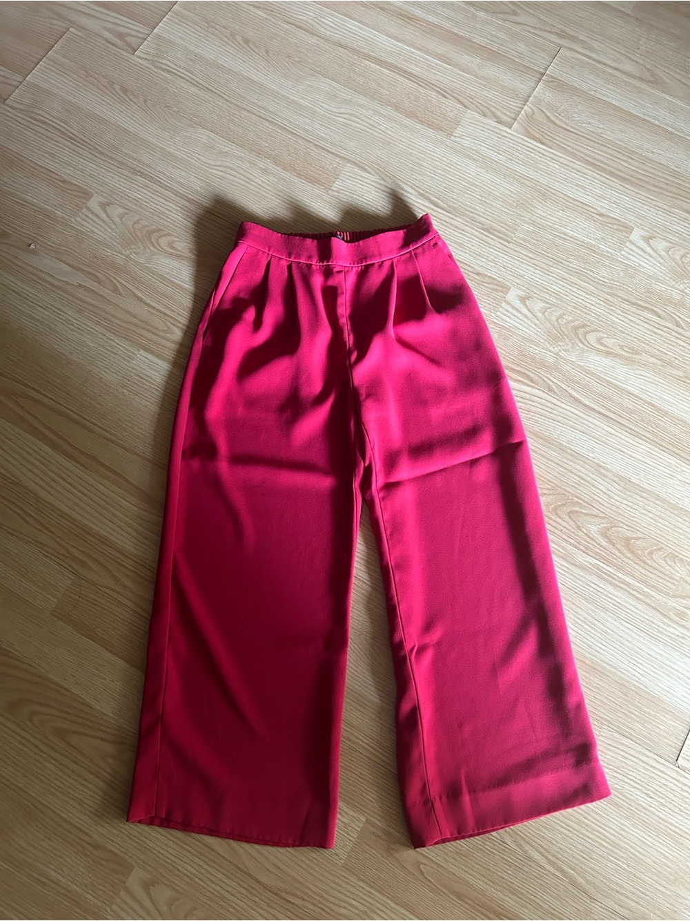 J. Crew Bright Red Wide Leg Trousers Pants Women’s 00